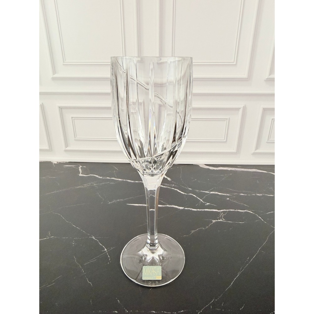 VTG NEW 1990s Mikasa "Uptown" Cystal 9" Water Glass Goblet